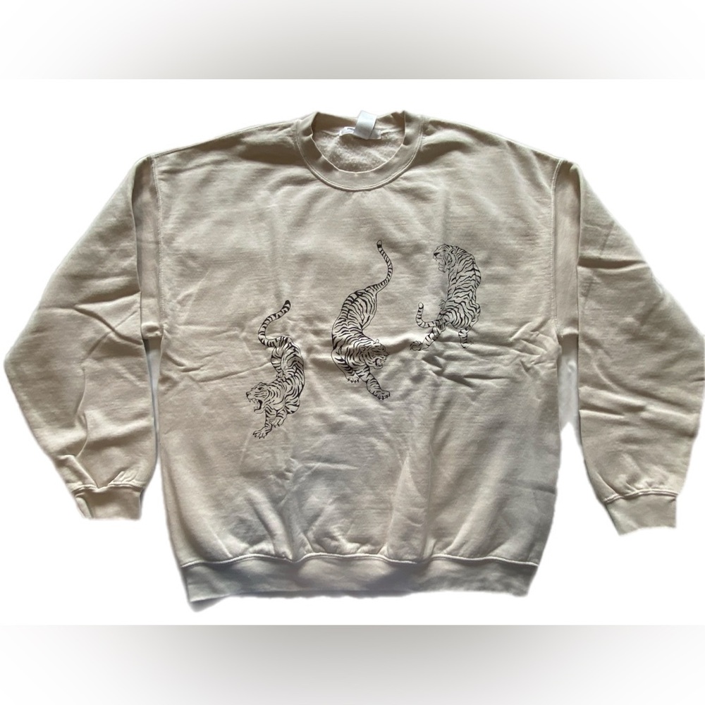 Project Social T TIGERS OVERSIZED
SWEATSHIRT - BRUSHED BONE L/XL NWOT - Picture 6 of 12